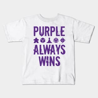 Purple Always Wins Kids T-Shirt